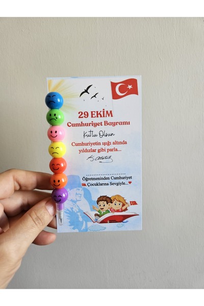 SOFT 30 Adet Yumurtlayan kurşun kalem Cumhuriyet Bayramı Temalı