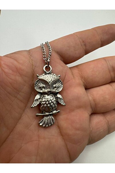 Yuchicly قلادة للرجال والنساء مع شكل بومة مطرزة - أنيقة وذات معنى وتحاكي الطر...