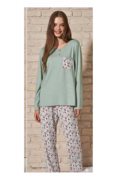 Pijadore Kadın Pamuklu Viskon Pijama Takımı – Rahat Kalıp