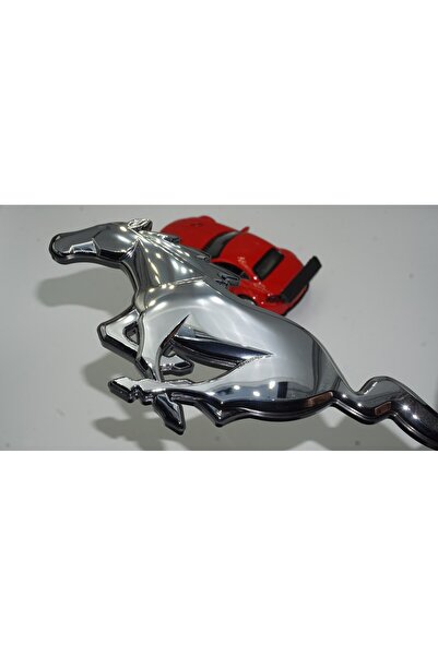 DK Tuning Ford Mustang Shelby GT Pony Koşan At Ön Panjur Krom Logo