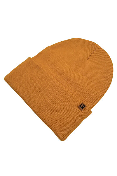Sofist İstanbul Camel Unisex Basic Beanie LP Колекція Складний камельний колір Рібана в'язка Класична шапка