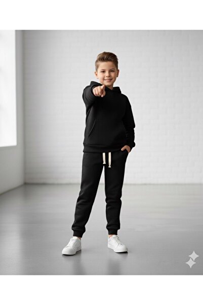 Arya Nisa Kids Unisex Hooded Bottom Top Sports Tracksuit Set