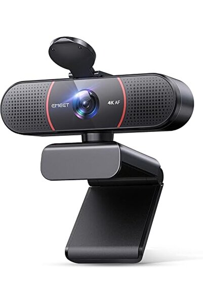 Generic كاميرا ويب 4K للكمبيوتر الشخصي، مستشعر سوني فائق الدقة 4K، تركيز تلقائي PDAF، ميكروفونات مزدوجة لإلغاء الضوضاء بالذكاء الاصطناعي، إضاءة تلقائية