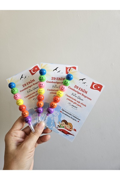 SOFT 30 Adet Yumurtlayan kurşun kalem Cumhuriyet Bayramı Temalı