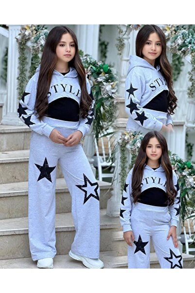 KOKOŞ BEBEK Star Style Girl's 3-Piece Set - Age 3/12 - 31517