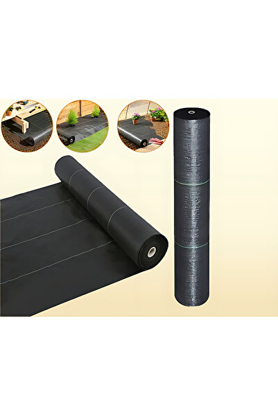 YILPAX 1 Mt X 50 Mt Sulzer Kumaş Sera Taban Yabani Ot Örtüsü Jüt Peyzaj Uygulama Yer Malç Naylonu