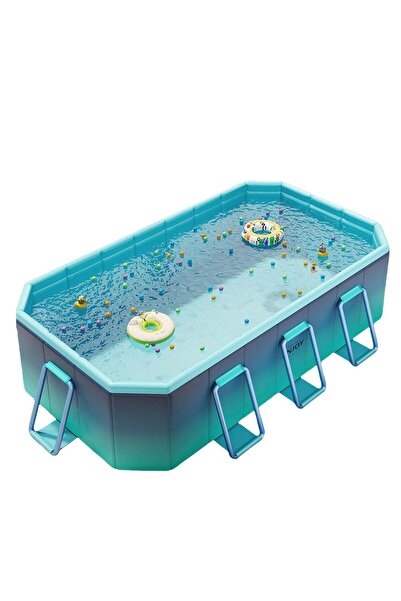 XIUWOO Foldable Pool, Non-Inflatable Kids' and Adults' Outdoor Swimming Pool, Large Kiddie Pool Hard