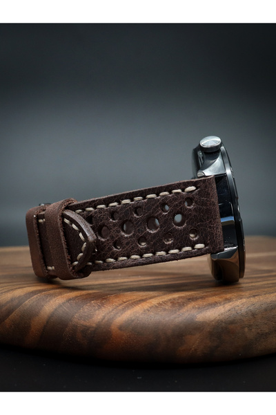 North's Nature 20mm Genuine Leather Watch Band |   Handicraft |   Perforated ...