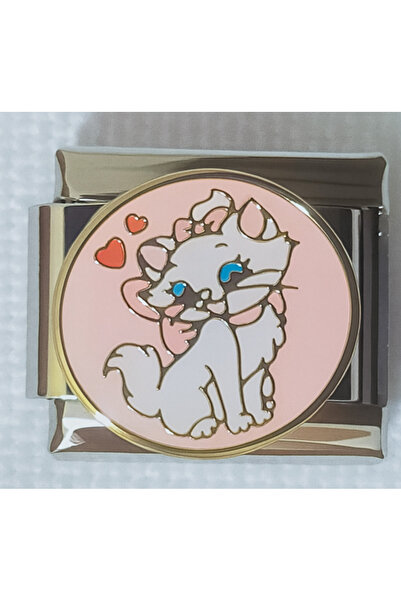 SATIYU BUTİK Cute Cartoon Character Stainless Steel Italian Bracelet Charm Co...