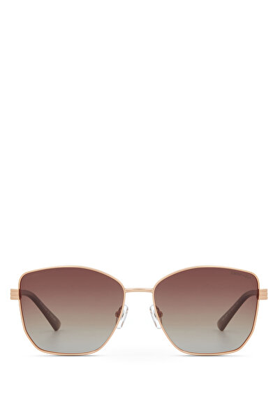 Despada Ds 2397 C2 Cat Eye Brown Gold Metal Women's Sunglasses