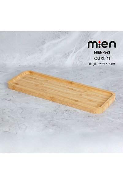 Janset Bamboo 2Pcs Plate, Presentation, Coffee Presentation, Seasoning, Oil Pot Stand, Cheese Plate High Quality