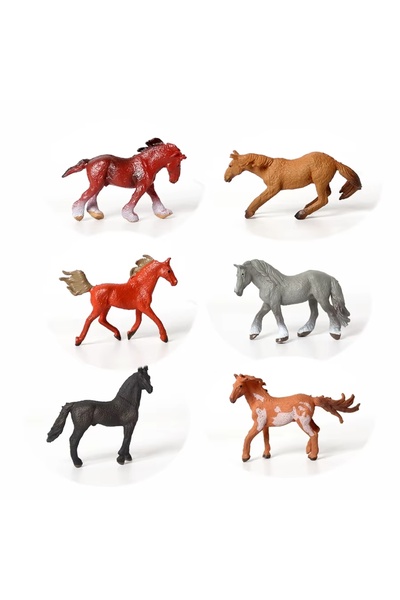 MEGA Çiftlik Hayatı 6'lı Mini At Seti