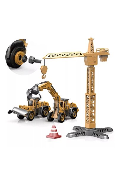 MEGA Vinç Silindir Kepçe Montaj İnşaat Seti