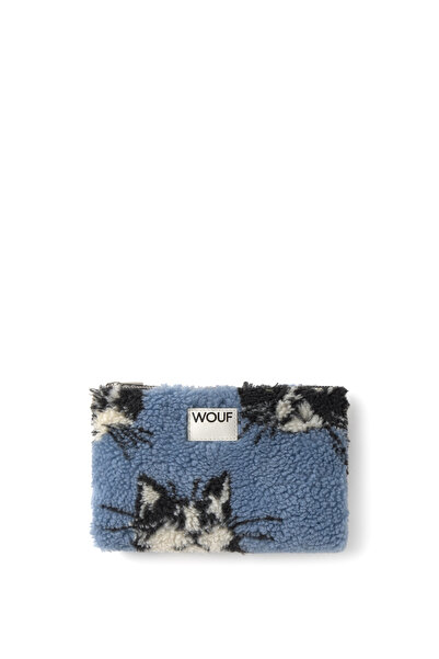 Wouf Luna Jakarlı Mavi Siyah Kadın El Çantası