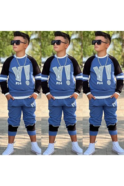 KOKOŞ BEBEK Boy's Stylish Printed 2-Piece Set - Age 2/12 - 31519