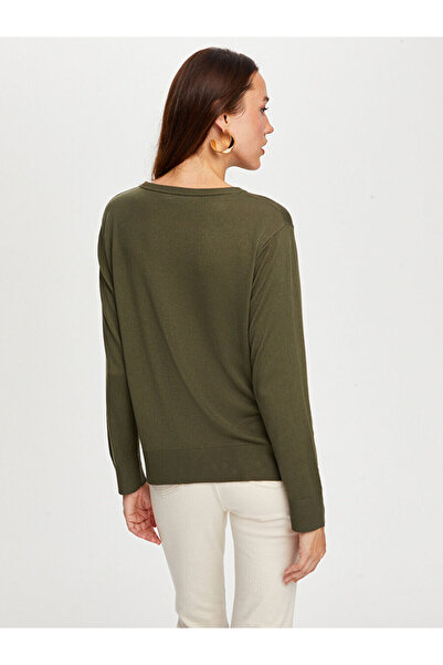 Faik Sönmez Bisiklet Yaka Basic Triko Bluz W26TRB021