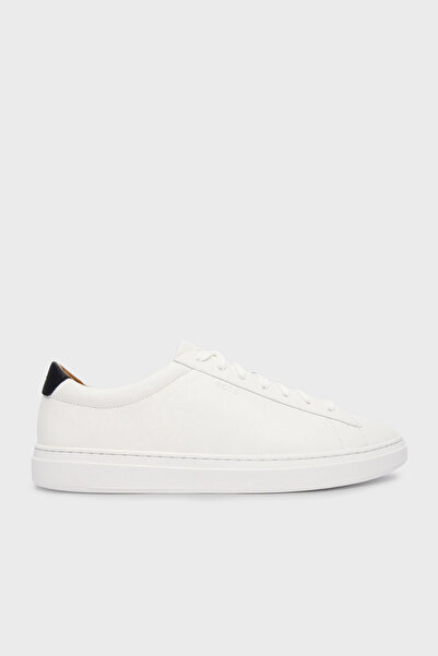 BOSS Logolu Deri Sneaker Ayakkabı Erkek AYAKKABI 50552853 102