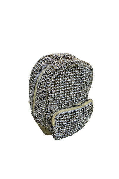 OUEEN ELİZABETH Crystal Stone'' Mini Size'' Backpack