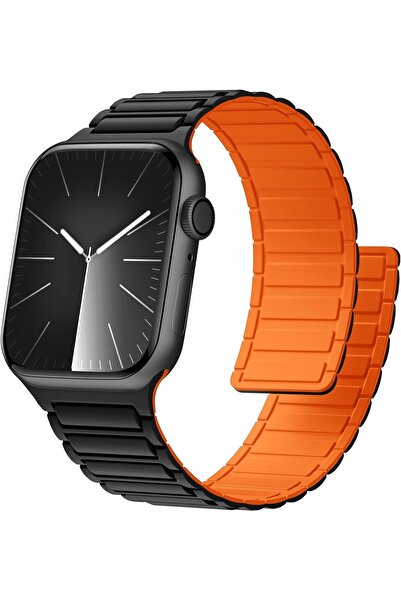 HYX سوار مغناطيسي متوافق مع ساعة Apple Watch 49 مم 45 مم 46 مم 44 مم 42 مم