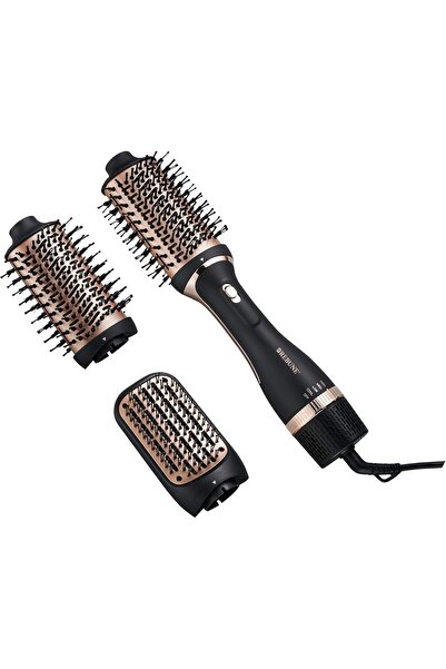 rebune Hair Dryer with 2 Brushes and 3 Heat Levels, Purple, 1200W