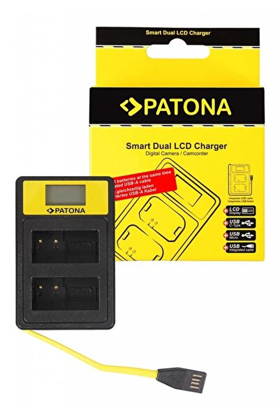 Patona Smart Dual LCD USB Charger for Panasonic MW-BLC12PP V-Lux 4 Panasonic ...