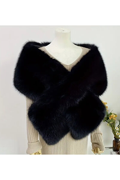 laviyonsa Design Fur Coat Etol Shoulder Shawl