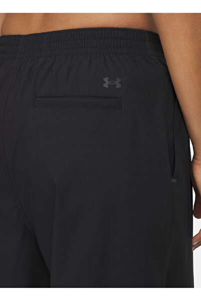Under Armour 6007027-001-UA Unstoppable Woven Siyah Lastikli Bel Normal Düz Kadın Eşofman Altı