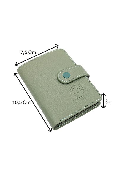 Westpolo Hakiki Deri Kağıt Para ve Şeffaf Bol Kart Bölmeli Patlı Unisex Kartl...