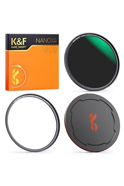 K&F CONCEPT Filtru magnetic 55 mm NANO-X ND64 seria Filtru de lentilă cu dens...
