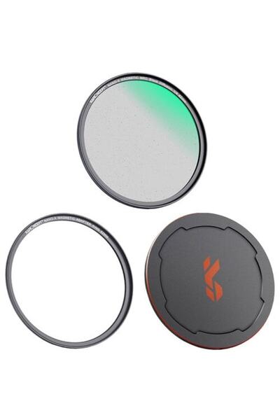 K&F CONCEPT Filtru magnetic Black Mist 1/4 Nano-X cu adaptor de 62 mm și capac SKU.1829