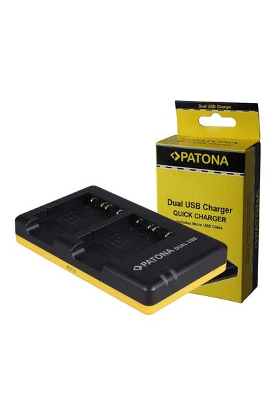 Patona Încărcător dublu pentru Sony NP-BG1 DSC H55 H70, inclusiv cablu Micro-USB