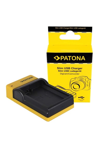 Patona Încărcător micro-USB subțire pentru Nikon EN-EL14 CoolPix D3100 D3200 D5100 D5200 P7000 P7100 P7700