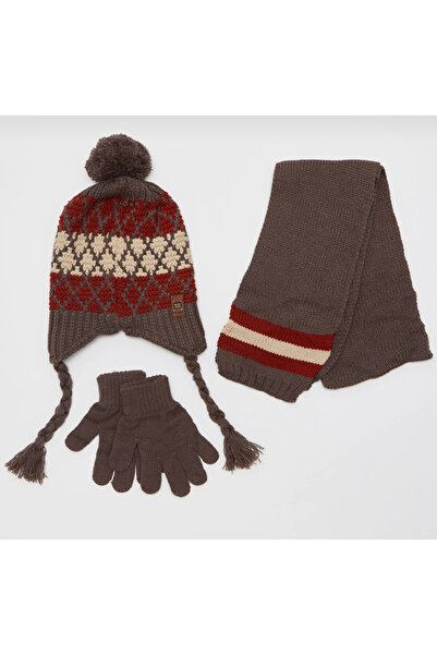 laviyonsa Scarf Beanie Gloves Children's Set
