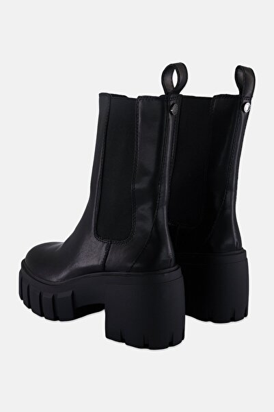 Steve Madden Women Ballistic Slip On Mid Calf Boots, Black