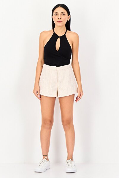 Forever 21 Women Textured Basic Shorts, Multicolor