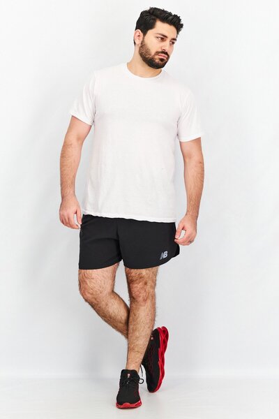 New Balance Men Sportswear Fit Graphic Print Active Shorts, Black