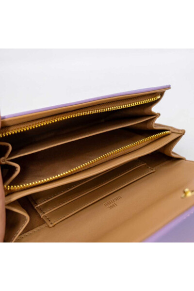 Love Moschino WOMEN'S WALLET – PURPLE WALLET QUILTED