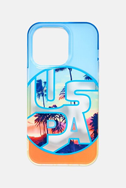 U.S. Polo Assn. iPhone 14 Pro Florida Design Protective Case, Multicolor