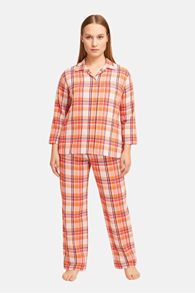 Company Ellen Tracy طقم ملابس نوم بيجاما وقميص منقوش للنساء بمقاسات كبيرة، مت...