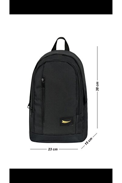 STUMBANNG Modern Design Mini Sports Backpack Black with Water Bottle Compartment