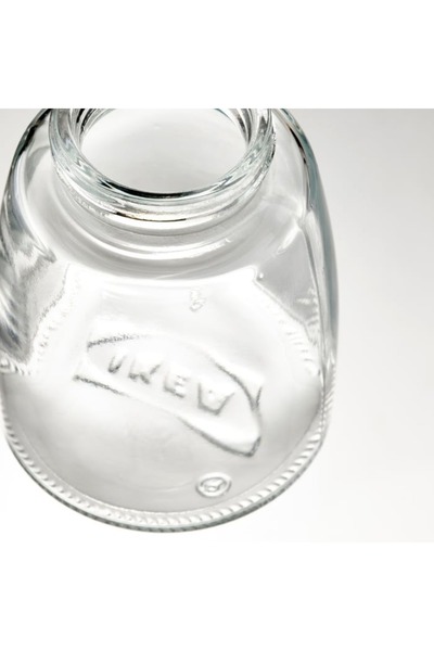 IKEA 365 Plus IHERDIG Spice Mill Black 12.5 cm and 365 Plus Glass Food Container 1.0L Kitchen Set