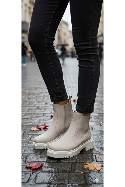 DB Γυναικείες μπότες με κορδόνια με φερμουάρ