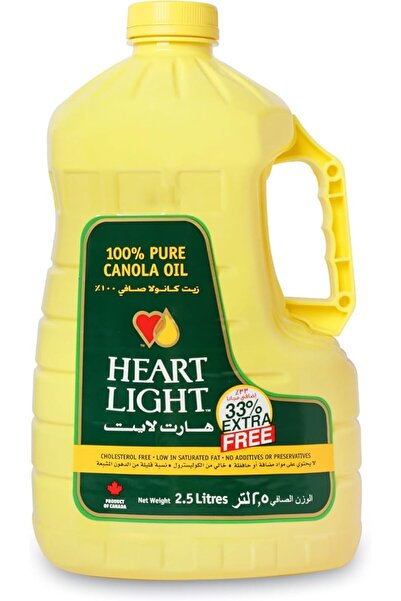 HEARTLIGHT زيت الكانولا 2.5 لتر × 6 - خصم 20%