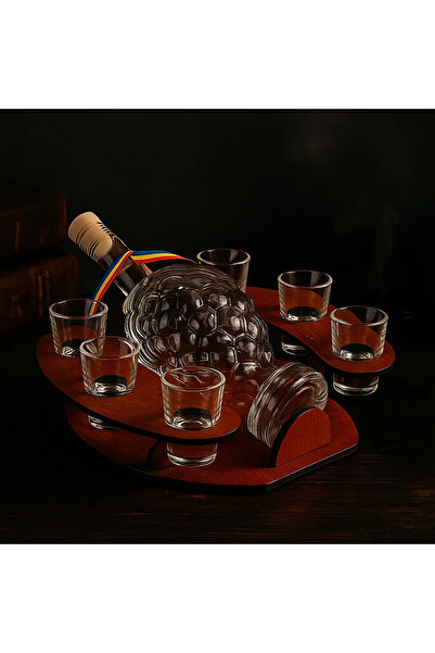 ATELIER 49 Cadou pentru bărbați - Set minibar cu sticlă de 750 ml și 6 pahare...