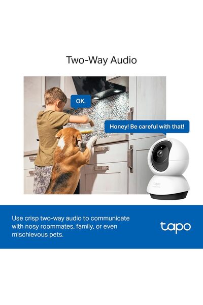 tapo TP-Link C220 2K QHD Pan/Tilt Indoor Security Camera