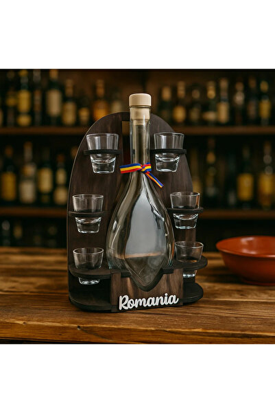 ATELIER 49 Set cadou pentru bărbați - Mini Bar 500 ml Sticlă cu 6 pahare 50 ml