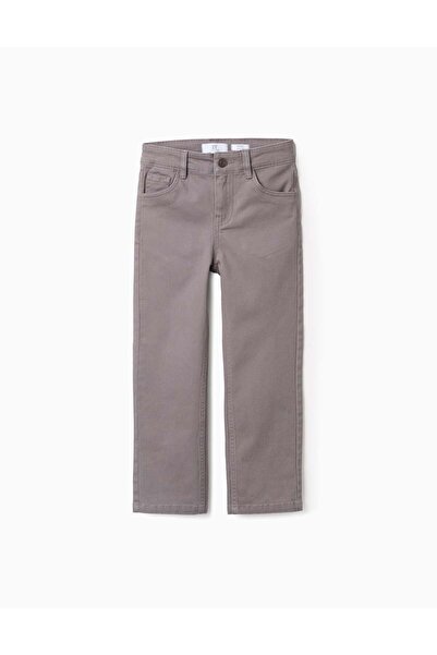 Ziddy Twill Trousers for Boys 'Slim Fit', Grey