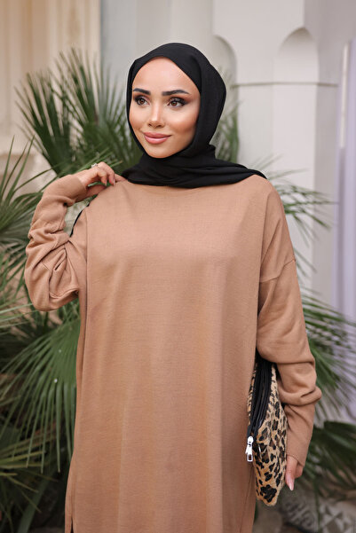 İmajButik Μπισκότα Ψυχρό Πλεκτό Πουλόβερ Mercerized