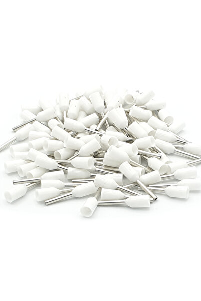 Other 100 bucăți de manșoane de cablu sertizate simple, albe, de 0,5 mm²