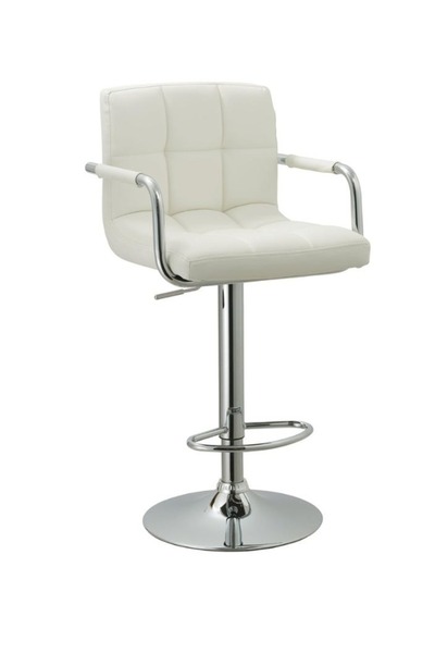 smart home كرسي بار دوار للمطابخ والمقاهي - تصميم عصري فاخر مع مسند ظهر قابل ...